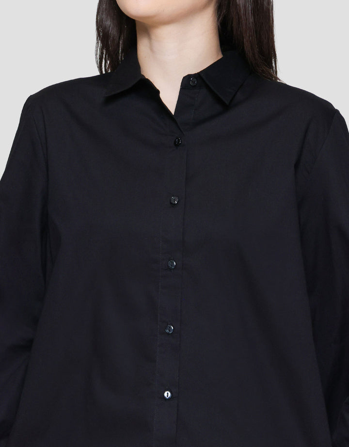 St. Yves Cotton With Broderie Detail Kemeja Wanita