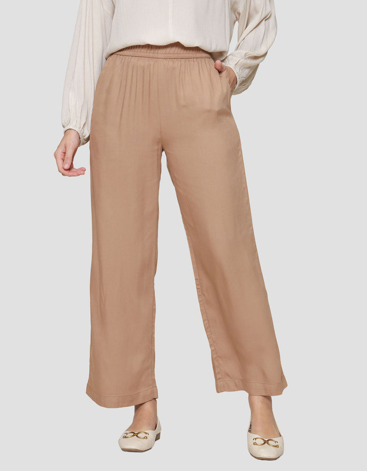 St. Yves Relax Twill Viscose Wideleg Celana Panjang Wanita