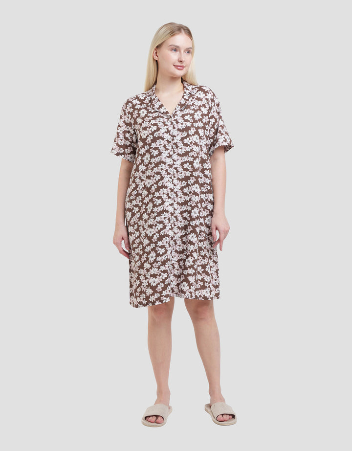 St. Yves Flower Dress Tidur Wanita