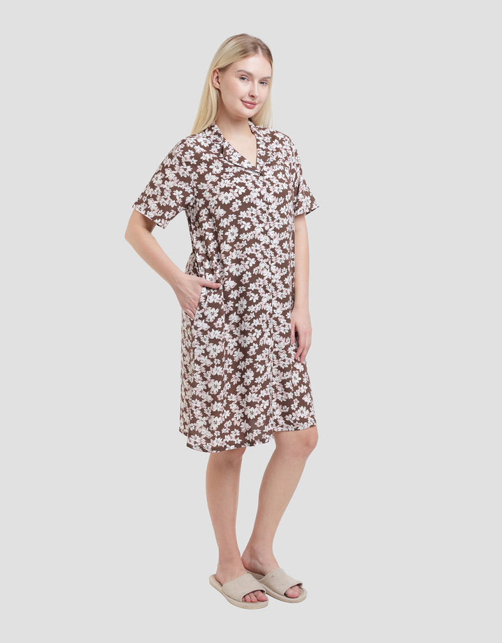 St. Yves Flower Dress Tidur Wanita