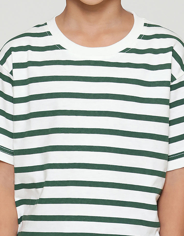 Little M Salur Ov Print Kaos Anak Laki-laki