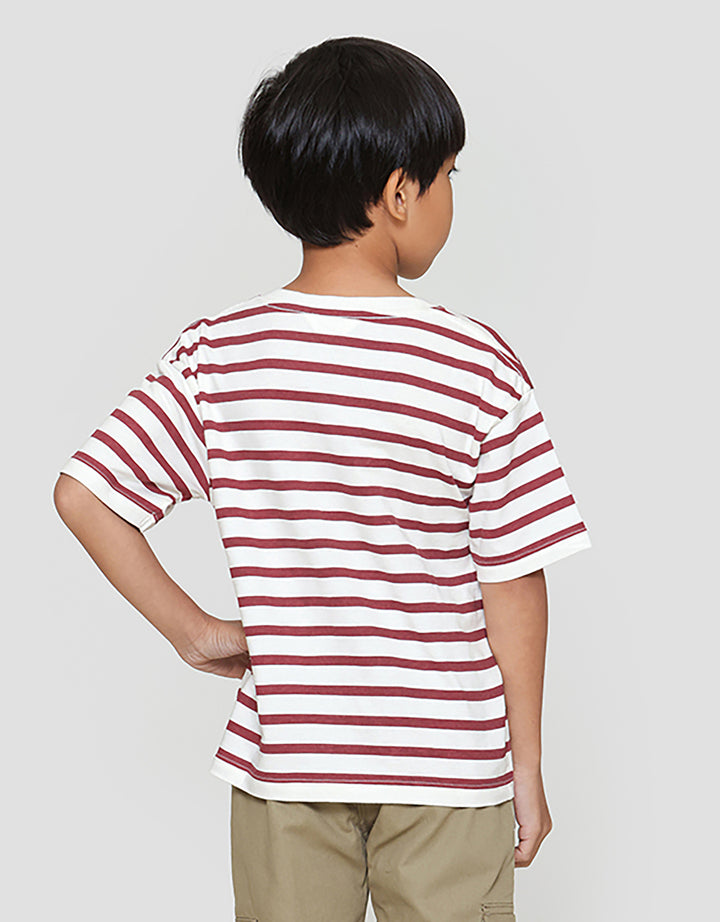 Little M Salur Ov Print Kaos Anak Laki-laki
