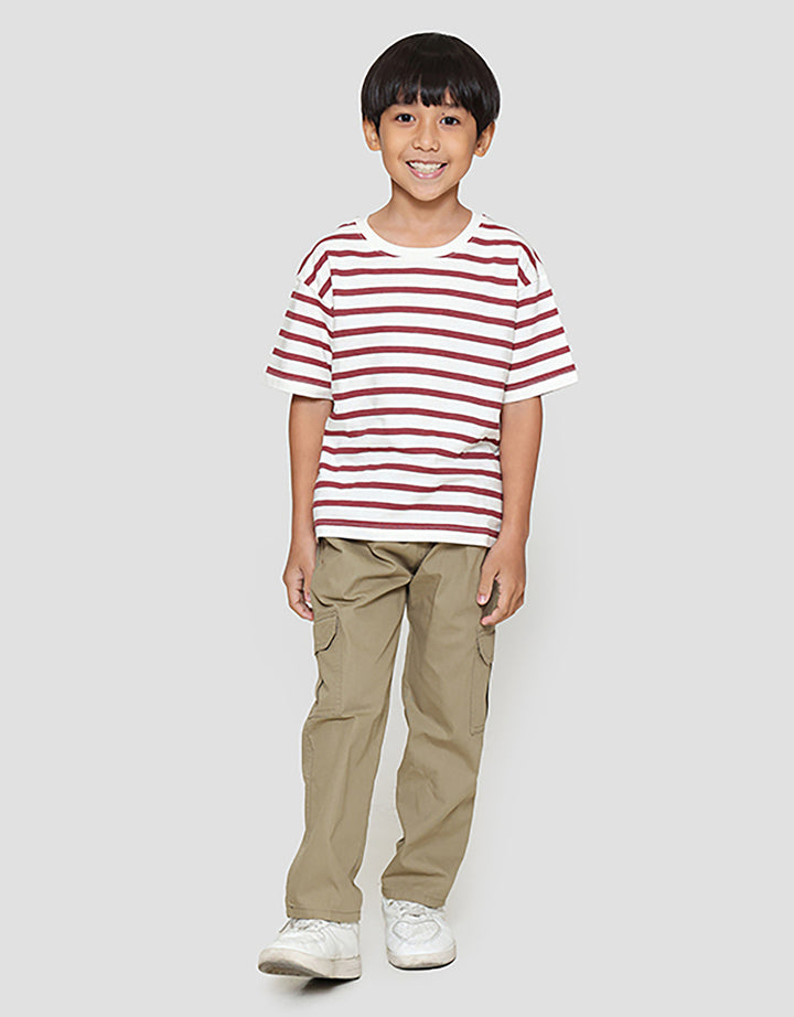 Little M Salur Ov Print Kaos Anak Laki-laki