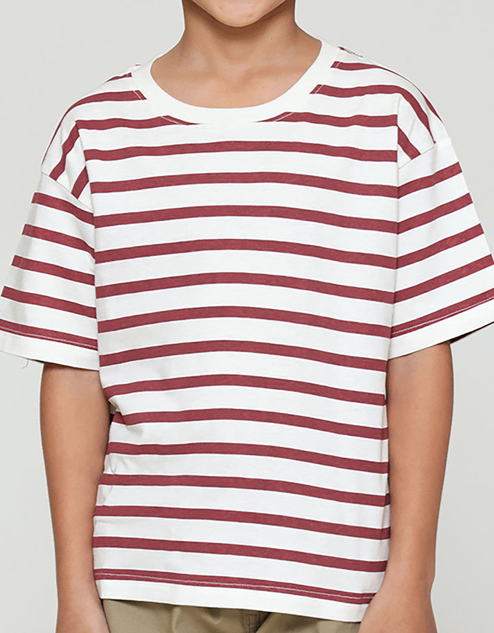 Little M Salur Ov Print Kaos Anak Laki-laki