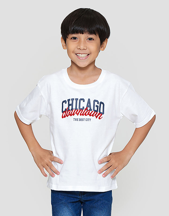 Little M Chicago Downtown Kaos Anak Laki-laki