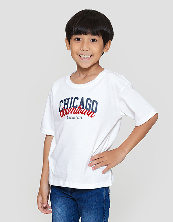 Little M Chicago Downtown Kaos Anak Laki-laki