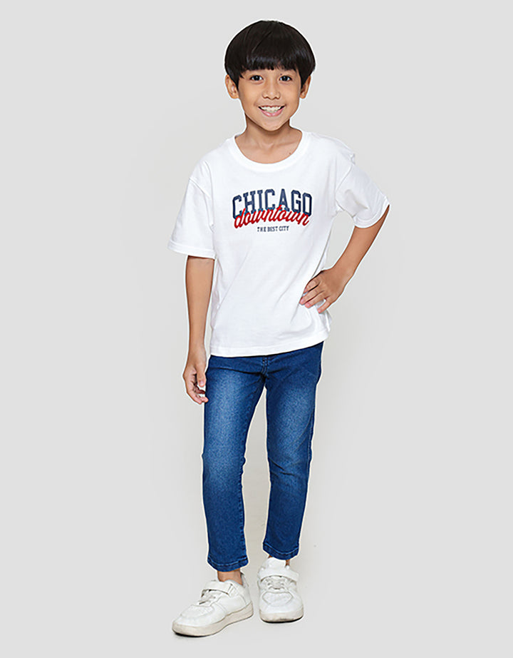 Little M Chicago Downtown Kaos Anak Laki-laki