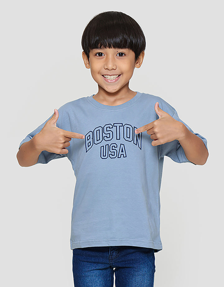 Little M Boston Usa Kaos Anak Laki-laki