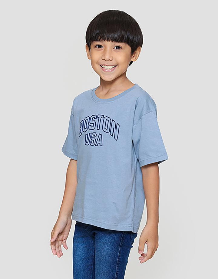 Little M Boston Usa Kaos Anak Laki-laki