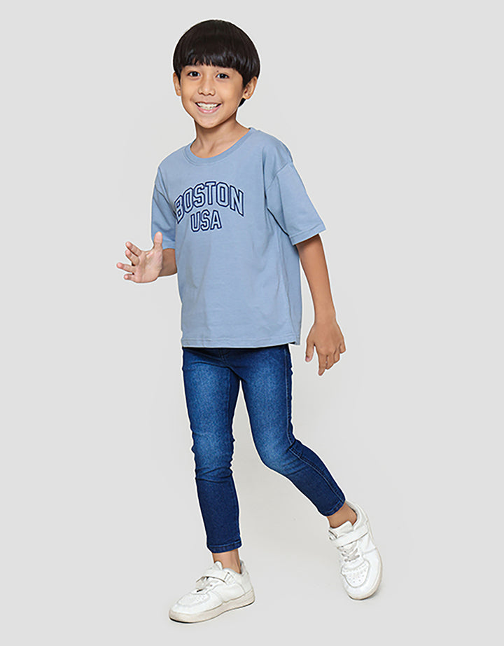 Little M Boston Usa Kaos Anak Laki-laki