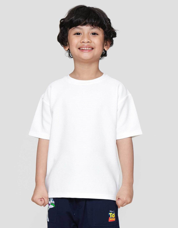 Little M Texture Ktg Kaos Oversize Anak Laki-laki