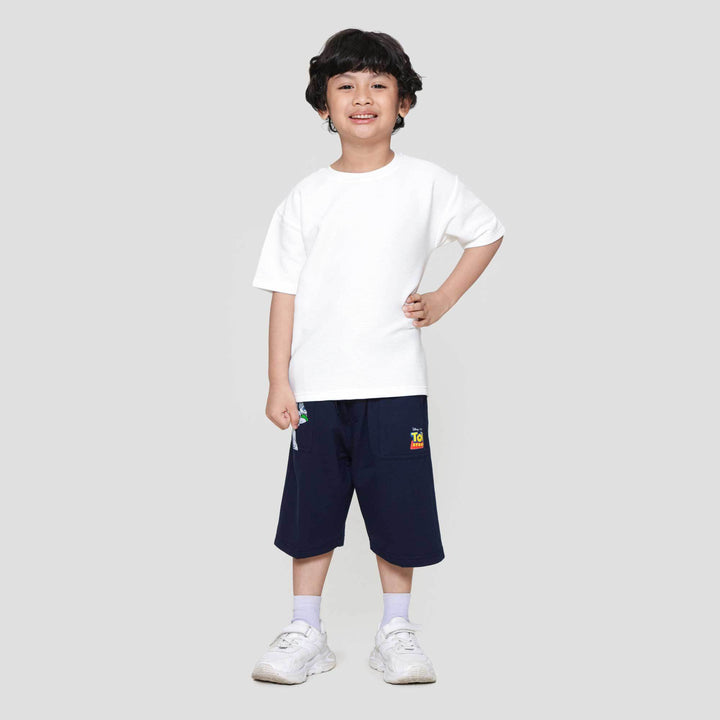Little M Texture Ktg Kaos Oversize Anak Laki-laki
