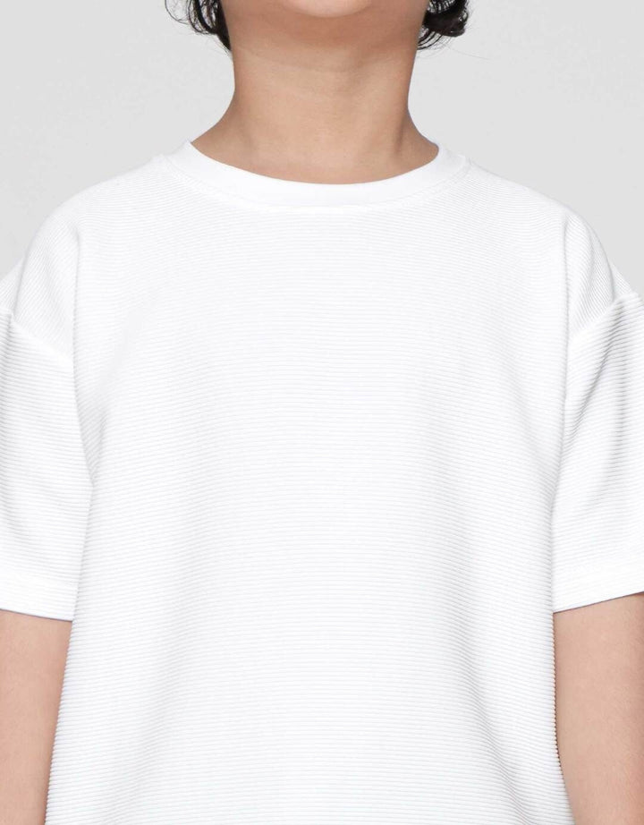 Little M Texture Ktg Kaos Oversize Anak Laki-laki