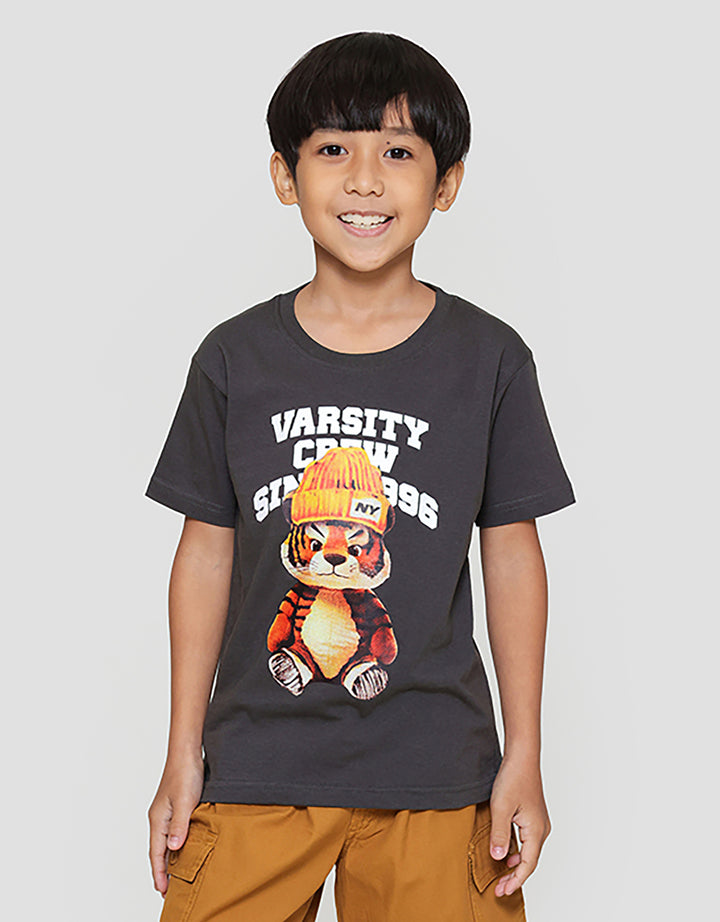 Little M Varsity Crew Kaos Oversize Anak Laki-laki