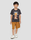 Little M Varsity Crew Kaos Oversize Anak Laki-laki