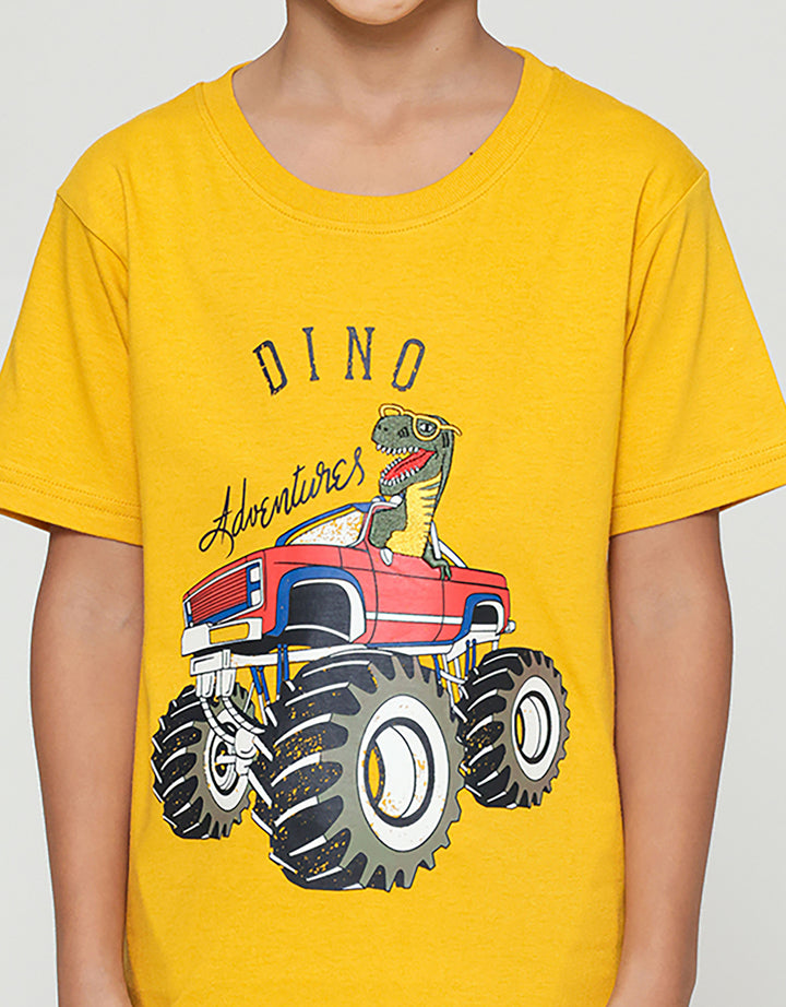 Little M Dino Adventure Kaos Anak Laki-laki