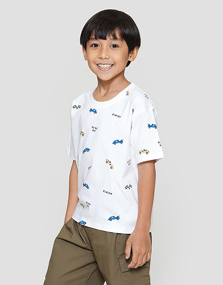 Little M Fp Gogo Car Kaos Oversize Anak Laki-laki