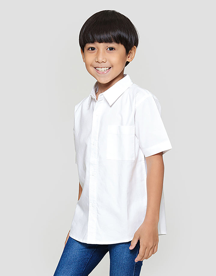 Little M Print Dino Kemeja Anak Laki-laki