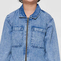 Little M Res Kantong Jaket Denim Anak Laki-laki