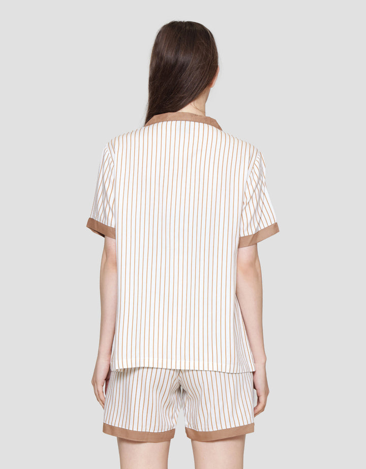 Disney Stripe Chip Dale Setelan Piyama Wanita