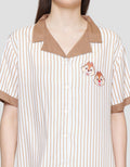 Disney Stripe Chip Dale Setelan Piyama Wanita