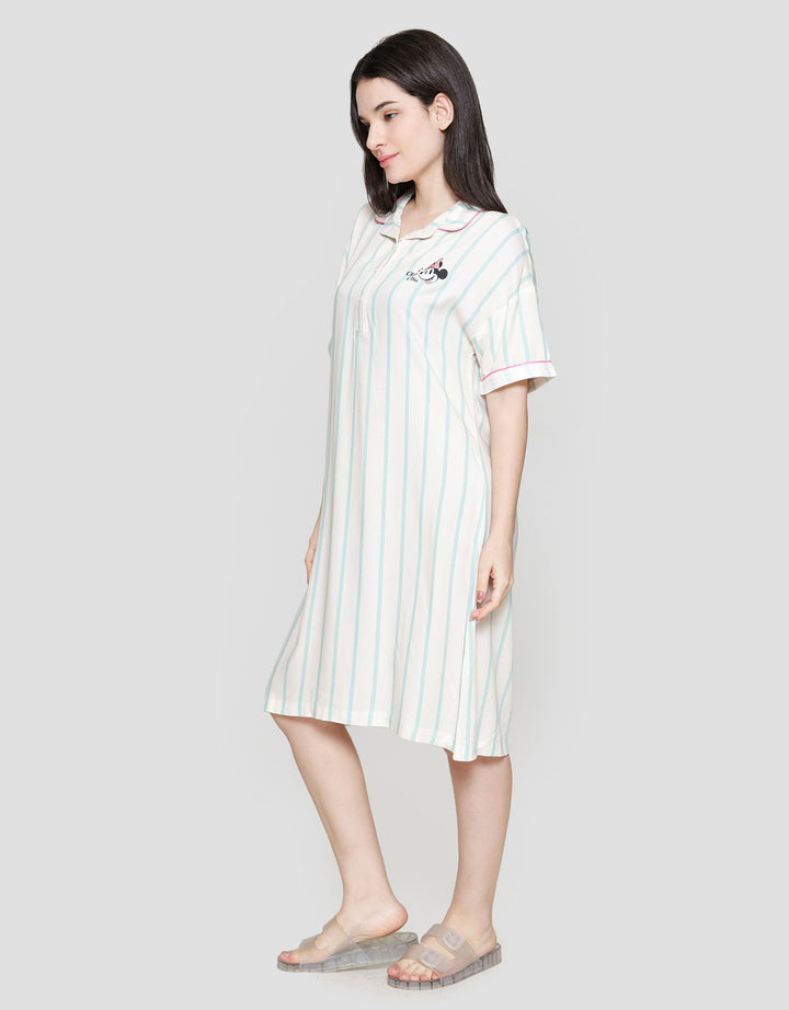 Disney Mickey N Friends Chill Vibes Midi Dress Wanita