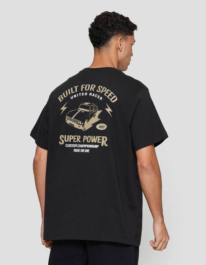 Aos Theme Rockstar Car Super Power Kaos Pria