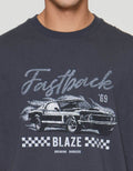 Aos Theme Rockstar Car Blaze Kaos Pria
