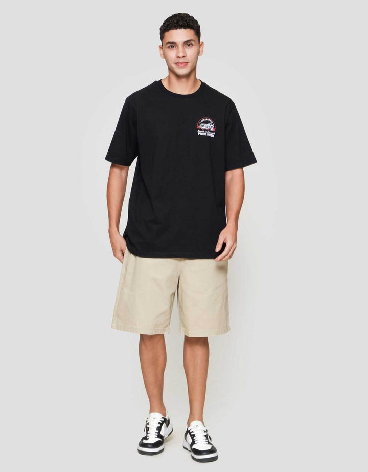 Aos Theme Rockstar Motorcycle Kaos Pria