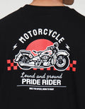 Aos Theme Rockstar Motorcycle Kaos Pria