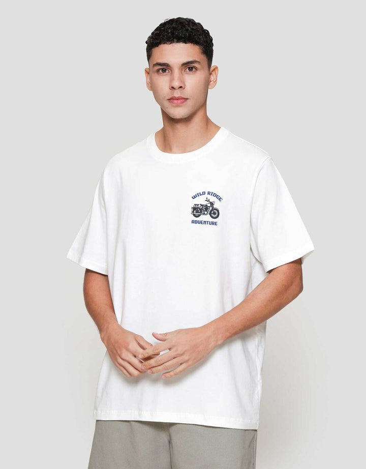 Aos Theme Rockstar Motorcycle Wild Ridge Kaos Pria