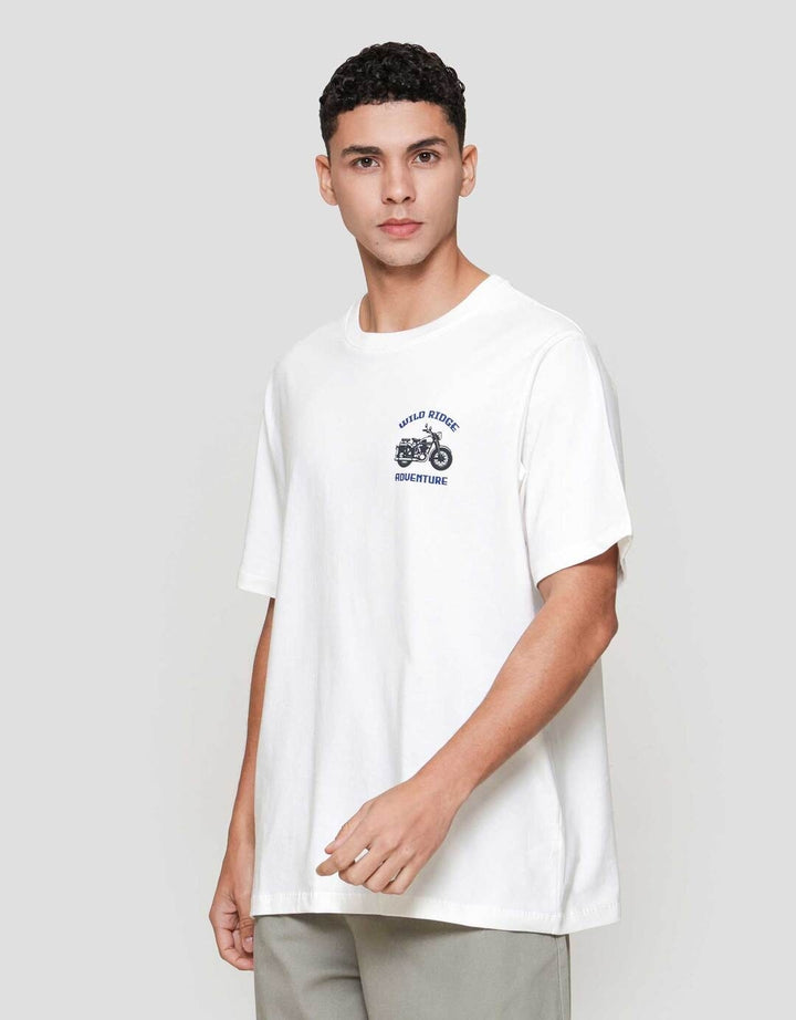 Aos Theme Rockstar Motorcycle Wild Ridge Kaos Pria