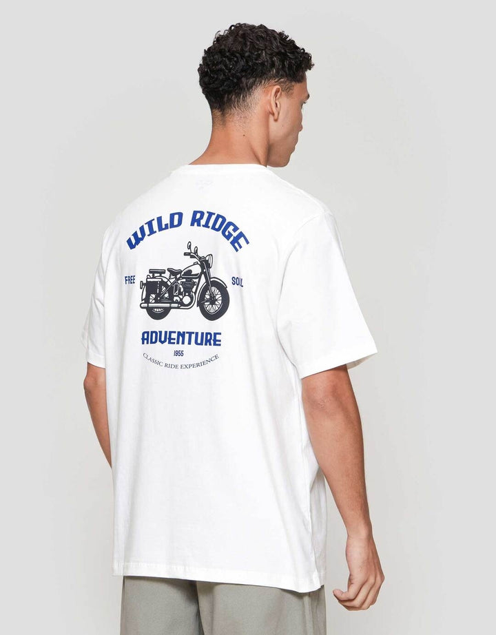 Aos Theme Rockstar Motorcycle Wild Ridge Kaos Pria