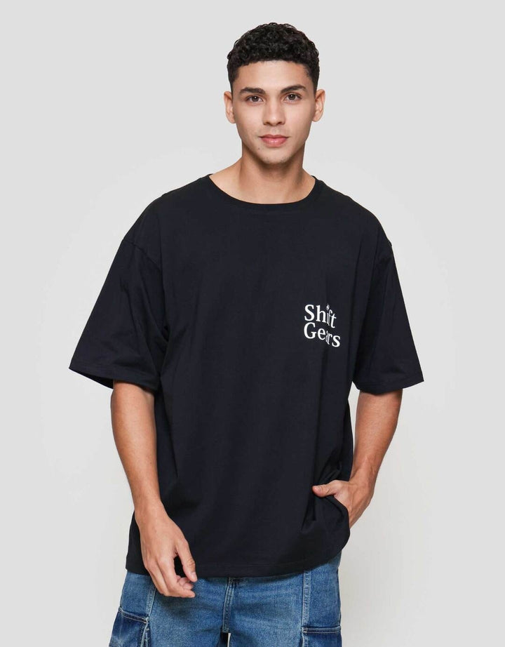 Aos Oversize Theme Popular Word Kaos Pria