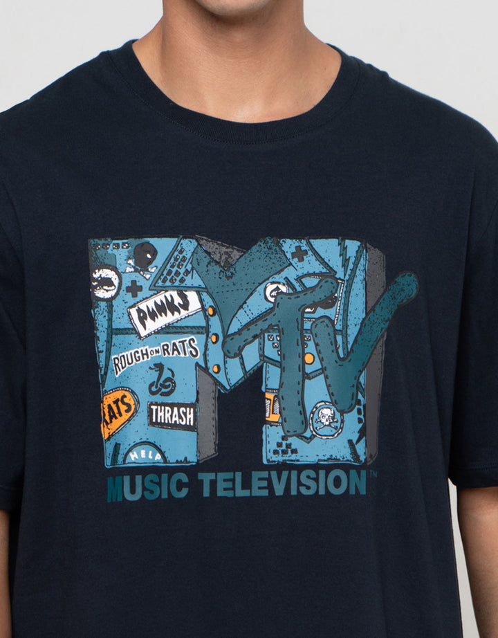 Aos Theme Rockstar Mtv Punk Kaos Pria