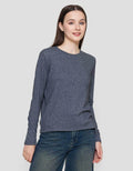 St. Yves Soft Melange Knit Crew Neck Kaos Wanita