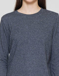 St. Yves Soft Melange Knit Crew Neck Kaos Wanita