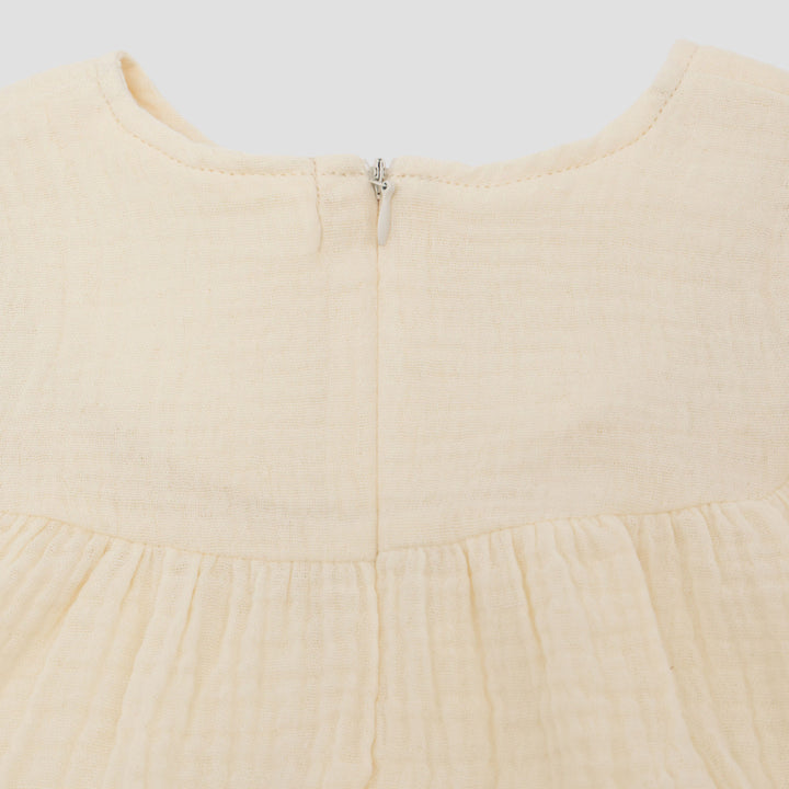 Little M Dress Textured Cringcle Pakaian Setelan Bayi