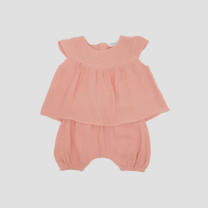 Little M Woven Cringcle Pakaian Setelan Bayi