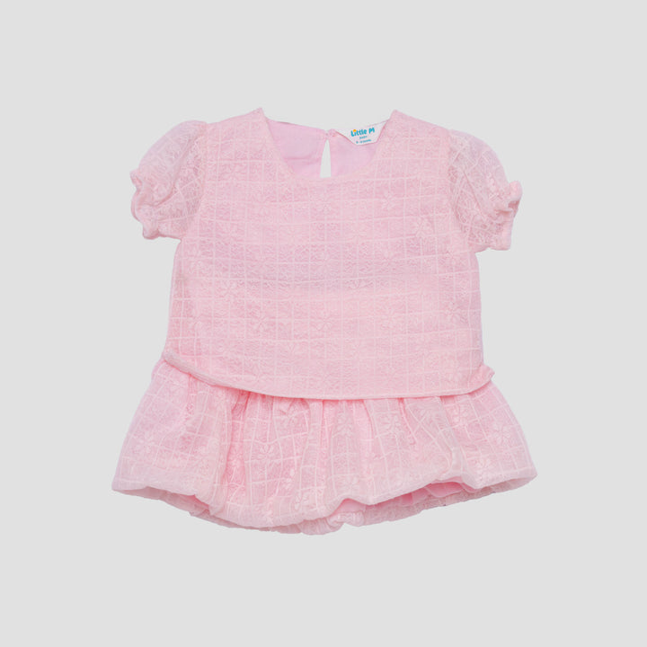 Little M Party With Lace Pakaian Setelan Bayi