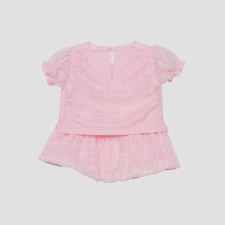 Little M Party With Lace Pakaian Setelan Bayi