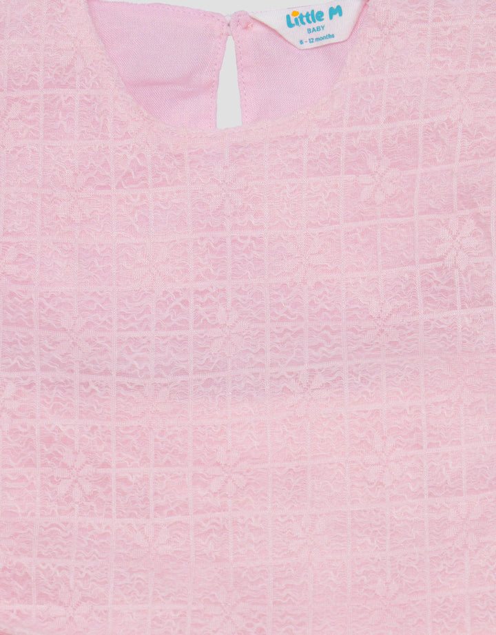 Little M Party With Lace Pakaian Setelan Bayi