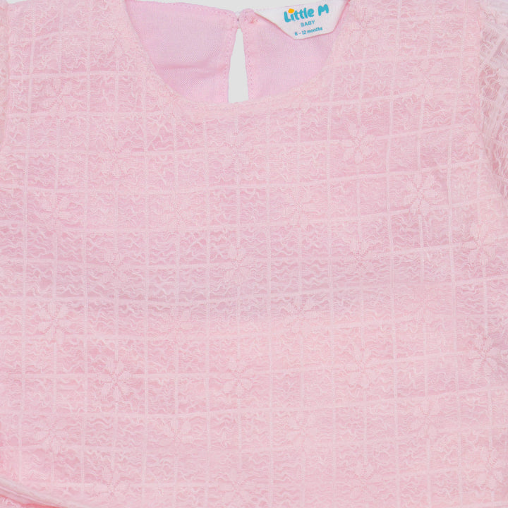 Little M Party With Lace Pakaian Setelan Bayi