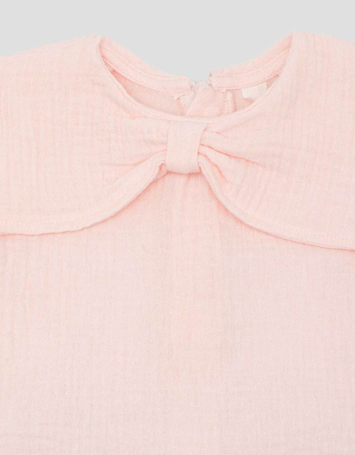 Little M Woven With Big Bow Pakaian Setelan Bayi