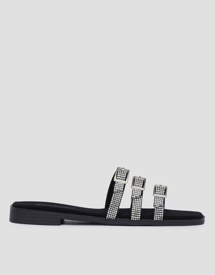 Connexion Three Buckle Sandal Slipper Wanita