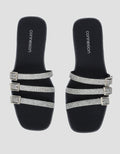 Connexion Three Buckle Sandal Slipper Wanita