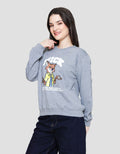 Disney Print Zootopia Sweater Wanita