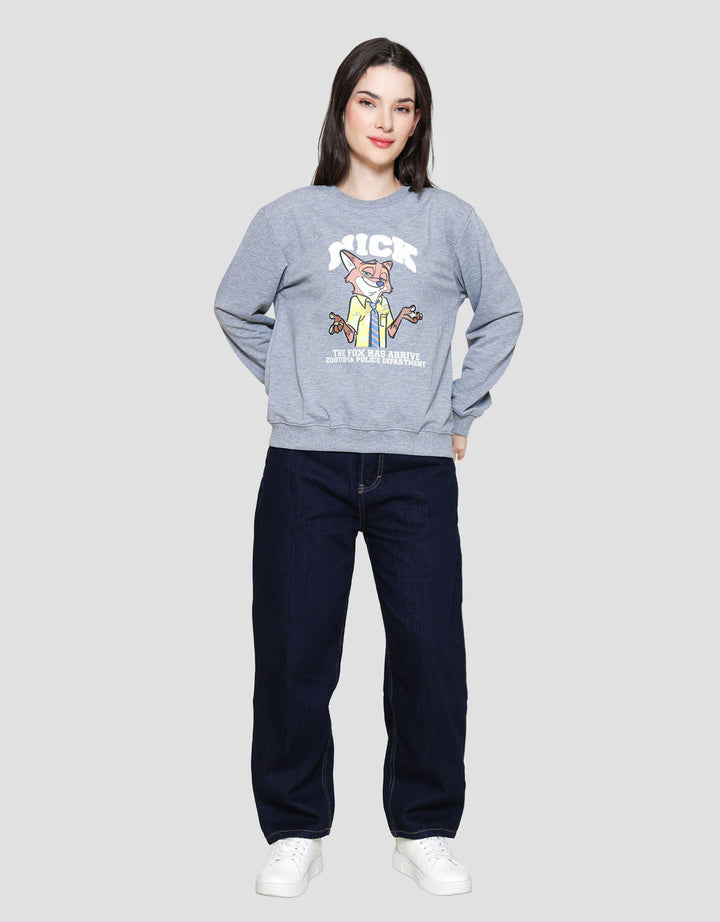 Disney Print Zootopia Sweater Wanita