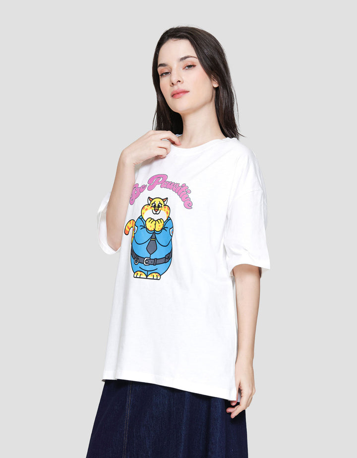 Disney Print Kaos Oversize Wanita