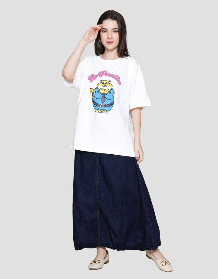 Disney Print Kaos Oversize Wanita